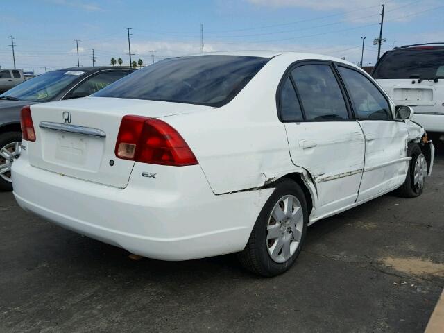 2HGES26701H615307 - 2001 HONDA CIVIC EX WHITE photo 4