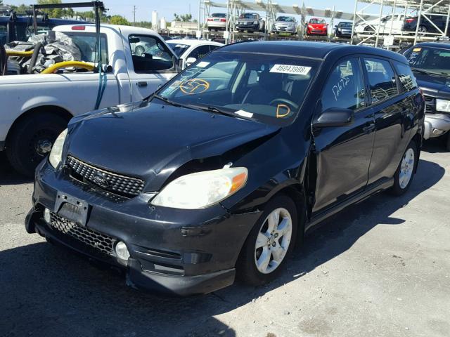 2T1KR32E73C076947 - 2003 TOYOTA MATRIX BLACK photo 2