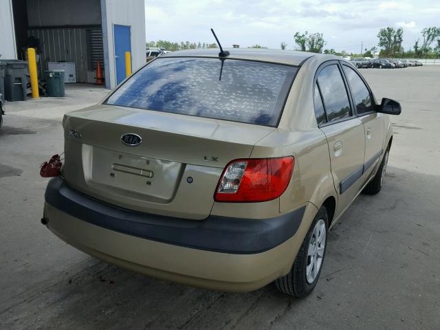 KNADE223X96508800 - 2009 KIA RIO BASE GOLD photo 4