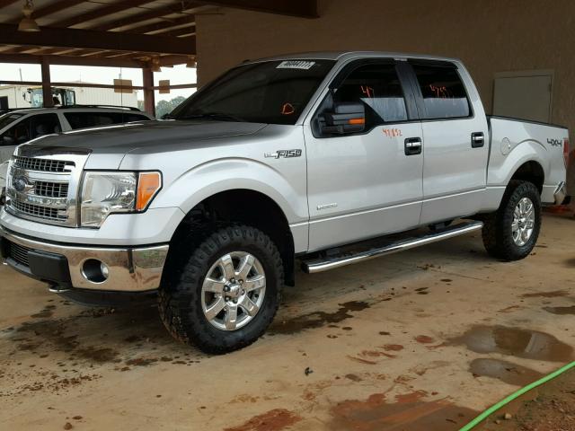 1FTFW1ET8DFD75753 - 2013 FORD F150 SILVER photo 2