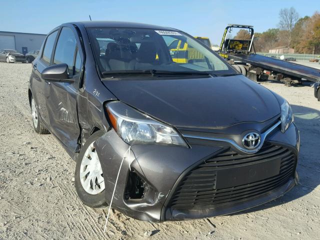 VNKKTUD37FA026603 - 2015 TOYOTA YARIS GRAY photo 1