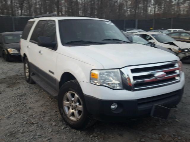 1FMFU16557LA58830 - 2007 FORD EXPEDITION WHITE photo 1