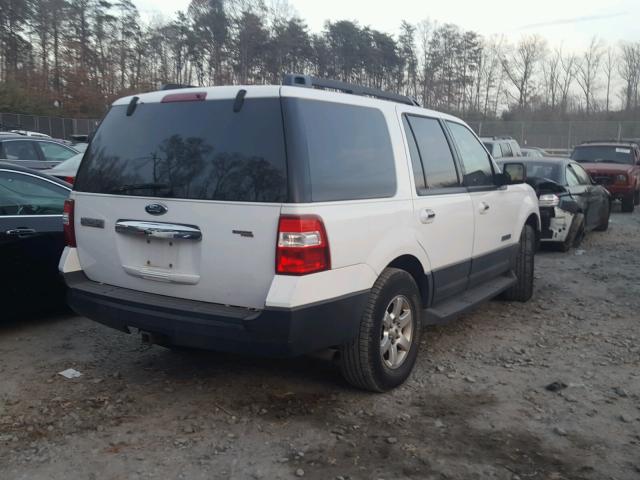 1FMFU16557LA58830 - 2007 FORD EXPEDITION WHITE photo 4