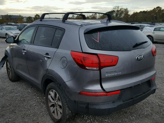 KNDPB3AC7E7601620 - 2014 KIA SPORTAGE B GRAY photo 3