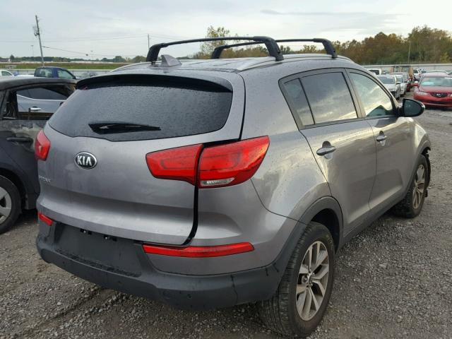 KNDPB3AC7E7601620 - 2014 KIA SPORTAGE B GRAY photo 4