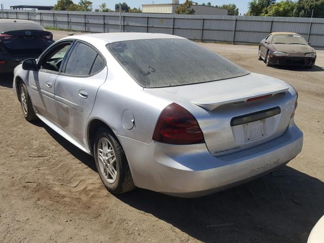 2G2WP522651235150 - 2005 PONTIAC GRAND PRIX SILVER photo 3