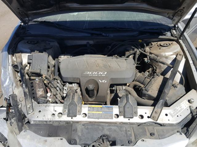 2G2WP522651235150 - 2005 PONTIAC GRAND PRIX SILVER photo 7