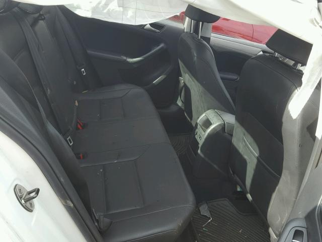 3VWLL7AJ5DM421927 - 2013 VOLKSWAGEN JETTA TDI WHITE photo 6