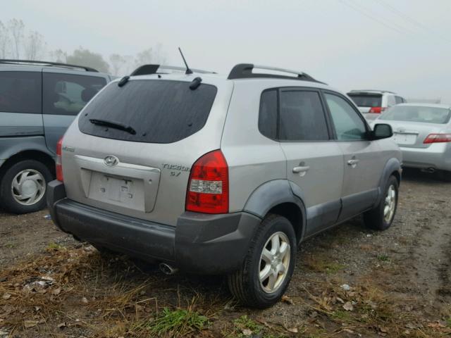 KM8JN12D85U116697 - 2005 HYUNDAI TUCSON GLS GRAY photo 4