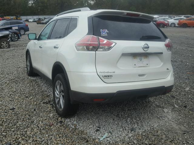 5N1AT2MT1FC800479 - 2015 NISSAN ROGUE S WHITE photo 3