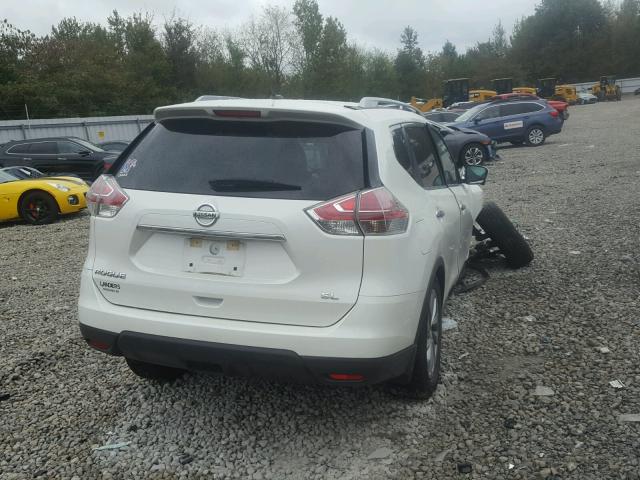 5N1AT2MT1FC800479 - 2015 NISSAN ROGUE S WHITE photo 4