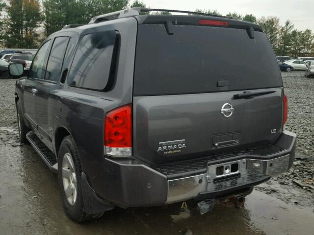 5N1AA08B54N730191 - 2004 NISSAN ARMADA SE GRAY photo 3