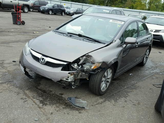 19XFA1F9XAE016833 - 2010 HONDA CIVIC EXL 棕色 照片 2