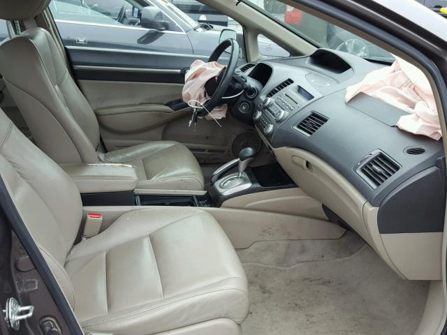 19XFA1F9XAE016833 - 2010 HONDA CIVIC EXL 棕色 照片 5