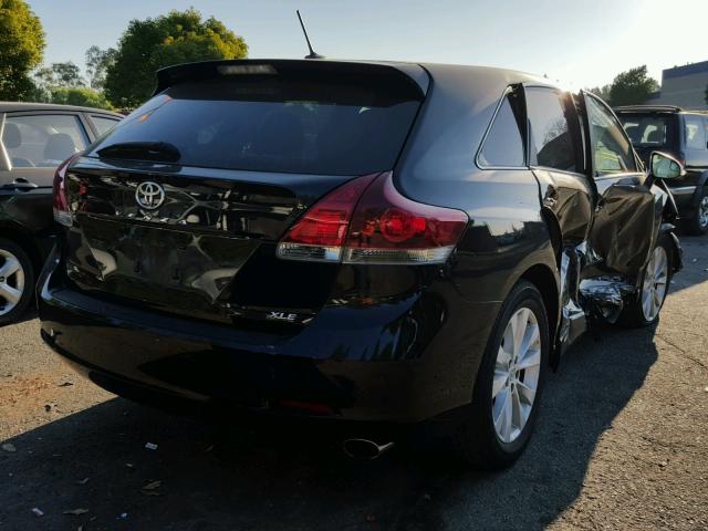 4T3ZA3BB5DU072141 - 2013 TOYOTA VENZA LE BLACK photo 4