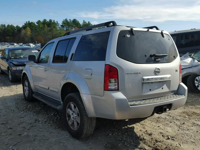 5N1AR18B18C612378 - 2008 NISSAN PATHFINDER SILVER photo 3