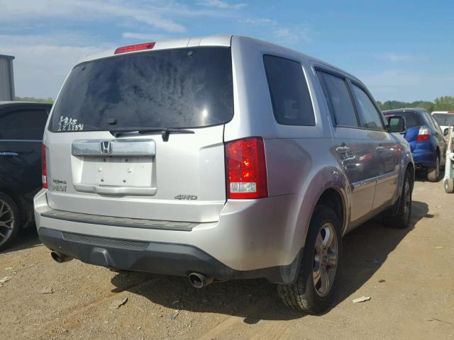 5FNYF4H79CB017492 - 2012 HONDA PILOT EXLN SILVER photo 4