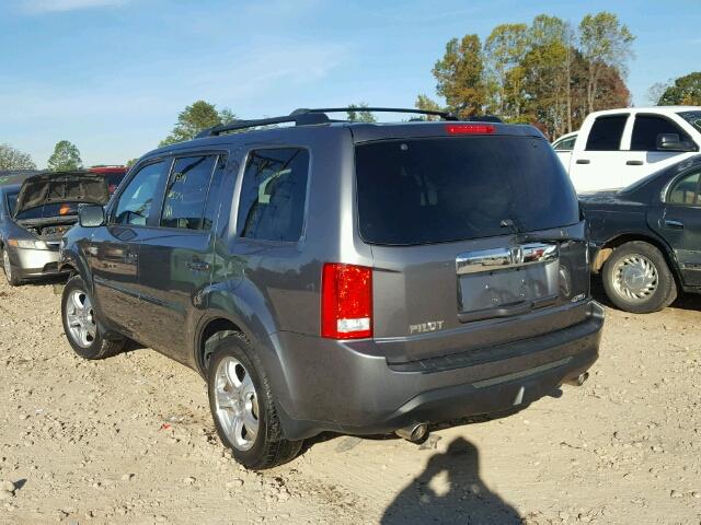 5FNYF4H68CB006684 - 2012 HONDA PILOT EXL GRAY photo 3