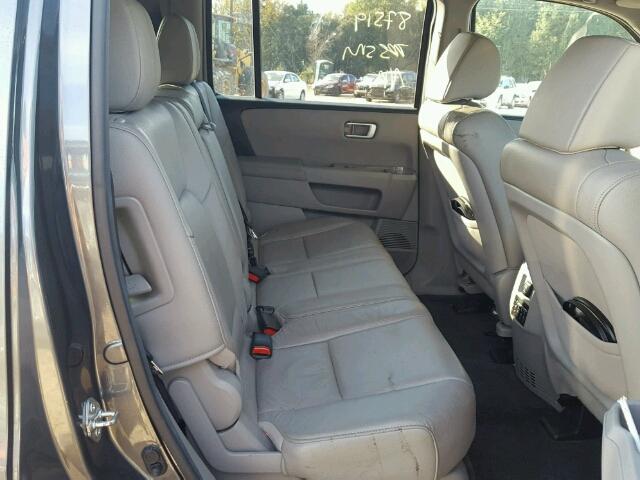 5FNYF4H68CB006684 - 2012 HONDA PILOT EXL GRAY photo 6