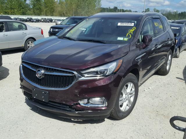 5GAERBKW6JJ240479 - 2018 BUICK ENCLAVE ES MAROON photo 2