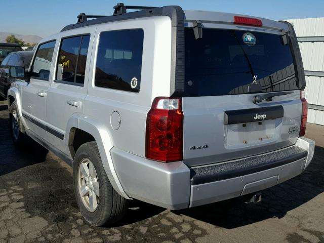 1J8HG48K67C598009 - 2007 JEEP COMMANDER SILVER photo 3