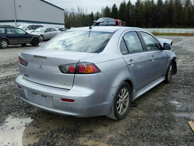 JA32U2FU1BU005060 - 2011 MITSUBISHI LANCER ES/ SILVER photo 4