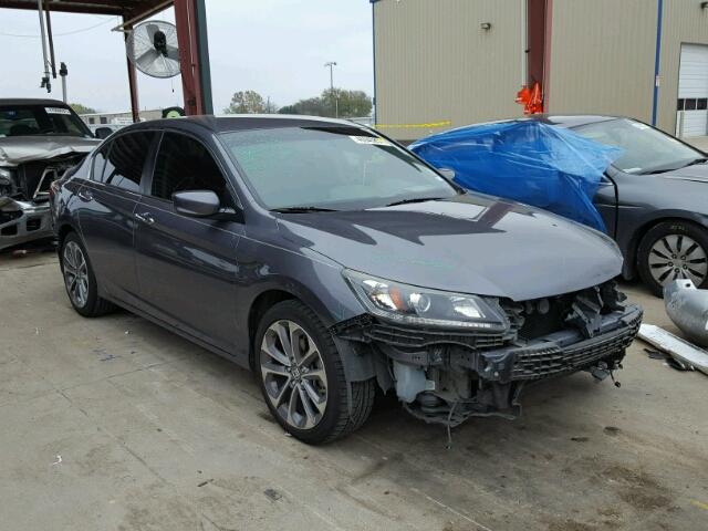 1HGCR2F55DA257173 - 2013 HONDA ACCORD SPO GRAY photo 1