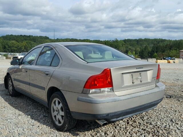 YV1RH58D122156425 - 2002 VOLVO S60 2.5T TAN photo 3