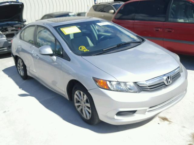 19XFB2F8XCE036366 - 2012 HONDA CIVIC EX ვერცხლისფერი ფოტო 1