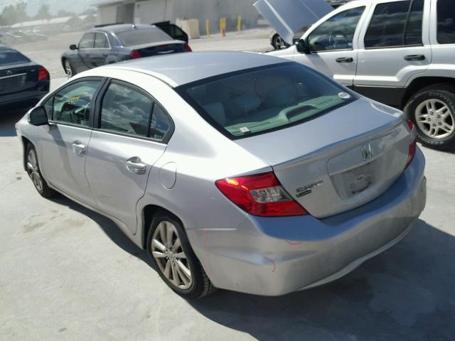 19XFB2F8XCE036366 - 2012 HONDA CIVIC EX SILVER photo 3