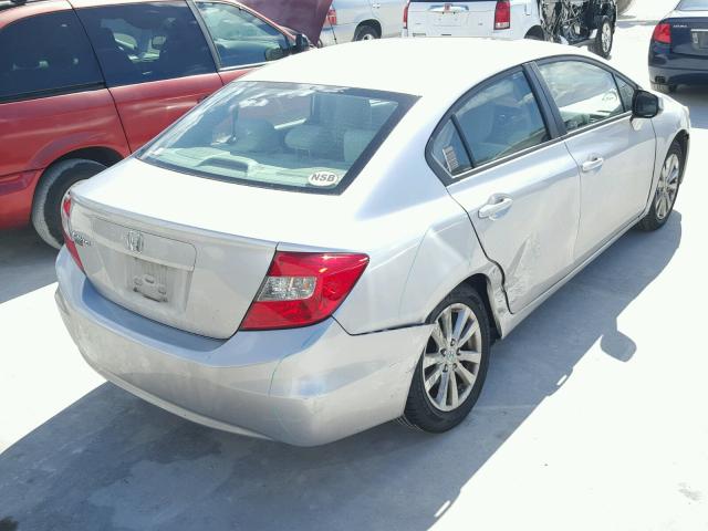 19XFB2F8XCE036366 - 2012 HONDA CIVIC EX ვერცხლისფერი ფოტო 4