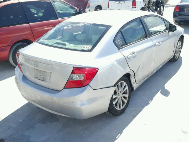 19XFB2F8XCE036366 - 2012 HONDA CIVIC EX SILVER photo 4