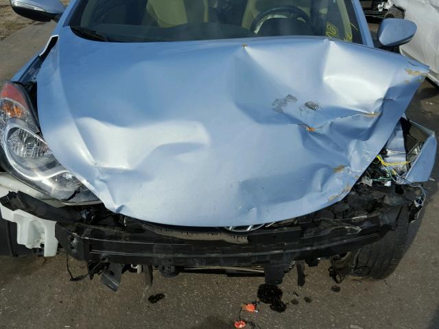 KMHDH4AE9CU493018 - 2012 HYUNDAI ELANTRA GL BLUE photo 7