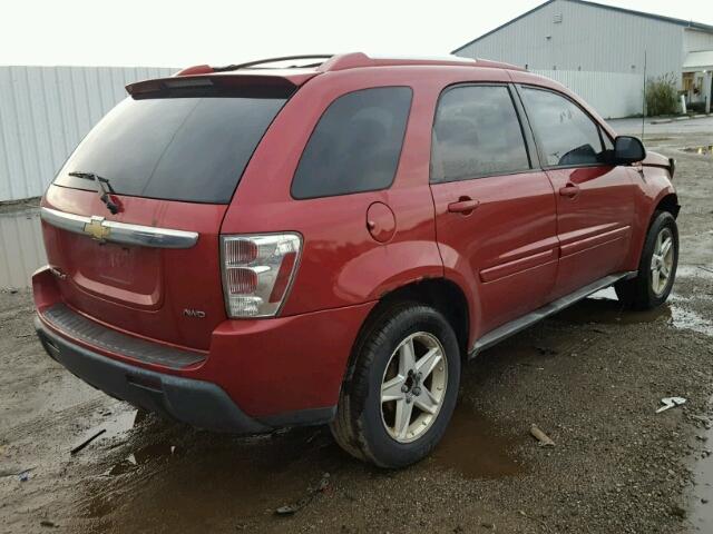 2CNDL73F556202263 - 2005 CHEVROLET EQUINOX LT MAROON photo 4