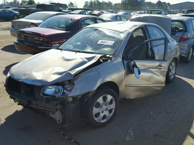 KNAFE221695586617 - 2009 KIA SPECTRA TAN photo 2