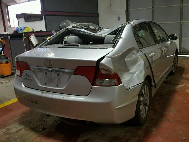 19XFA1F85BE021723 - 2011 HONDA CIVIC EX SILVER photo 4