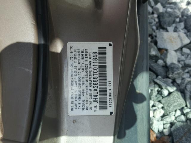 JH4UA2655TC011848 - 1996 ACURA 2.5TL GRAY photo 10