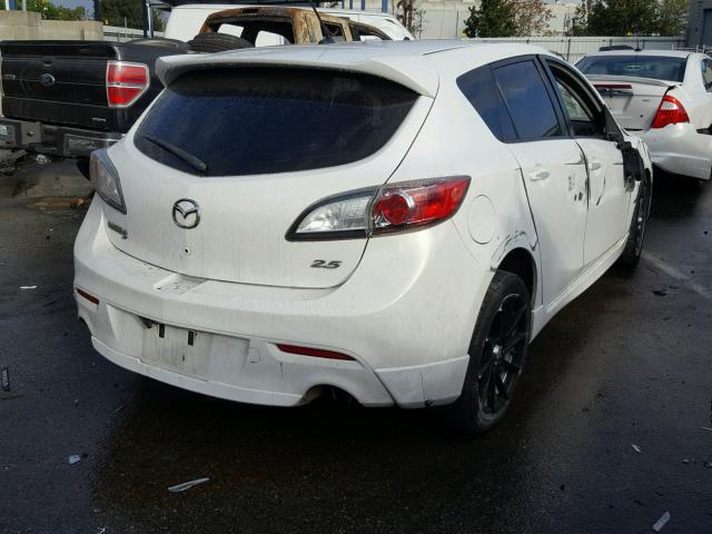 JM1BL1H66A1131038 - 2010 MAZDA 3 S WHITE photo 4