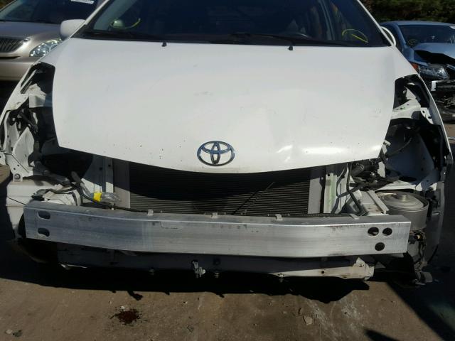 JTDKB20U083446886 - 2008 TOYOTA PRIUS WHITE photo 9