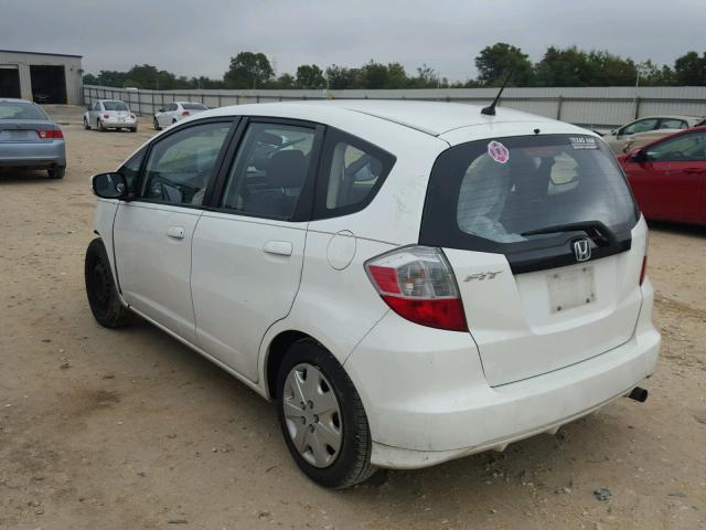 JHMGE8G37CS002883 - 2012 HONDA FIT WHITE photo 3