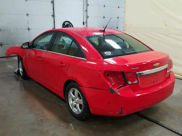 1G1PC5SB0E7357333 - 2014 CHEVROLET CRUZE RED photo 3