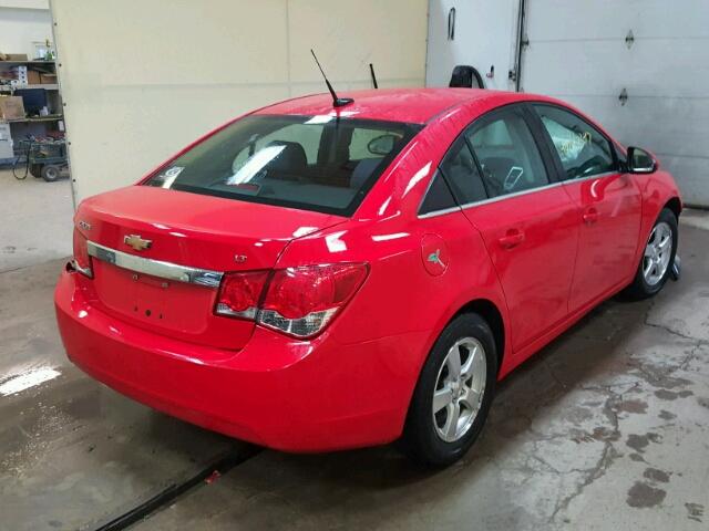 1G1PC5SB0E7357333 - 2014 CHEVROLET CRUZE RED photo 4