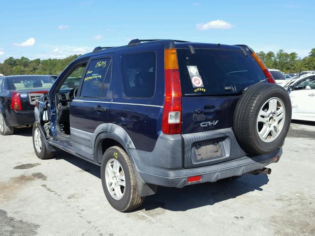 SHSRD78803U123584 - 2003 HONDA CR-V EX BLUE photo 3