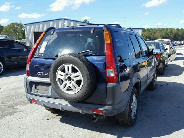 SHSRD78803U123584 - 2003 HONDA CR-V EX BLUE photo 4