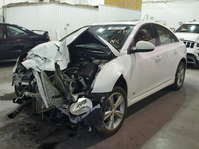 1G1PE5SB5E7419643 - 2014 CHEVROLET CRUZE LT WHITE photo 2