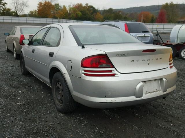 1B3EL36T94N371832 - 2004 DODGE STRATUS SE SILVER photo 3