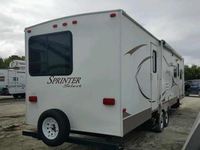 4YDT31B27A1530709 - 2010 KEYSTONE SPRINTER WHITE photo 4