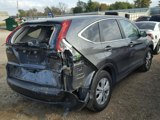 2HKRM4H5XCH607680 - 2012 HONDA CR-V EX GRAY photo 4