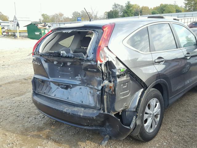 2HKRM4H5XCH607680 - 2012 HONDA CR-V EX ნაცრისფერი ფოტო 9