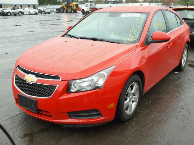 1G1PC5SB9E7475882 - 2014 CHEVROLET CRUZE LT RED photo 2